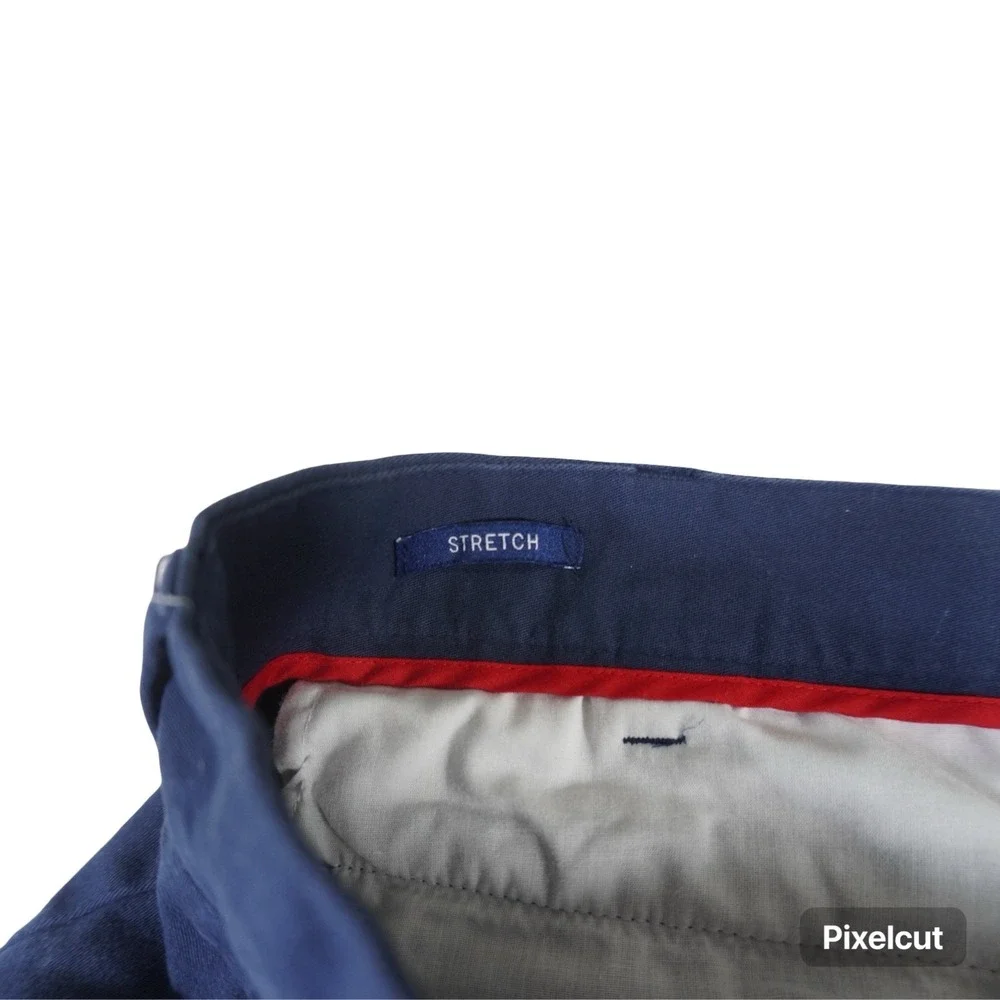 Nautica Chino Pants Mens‎ 36x32 Blue All Day Comfort Flat Front Performance